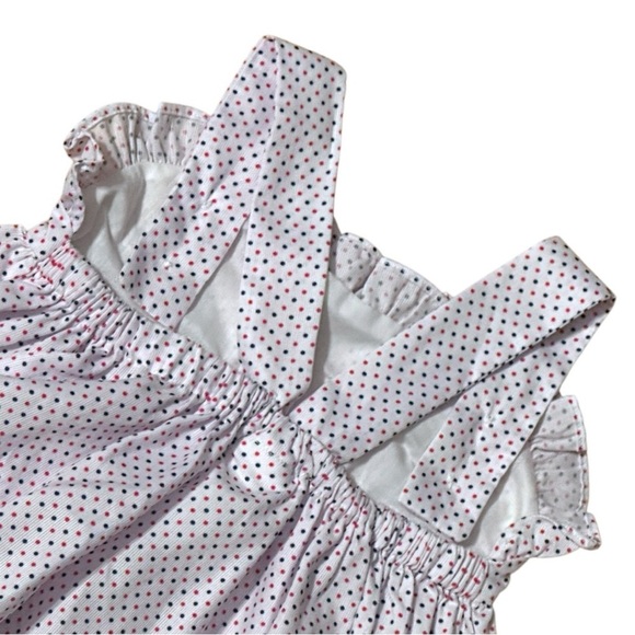 Cecil & Lou Girls Dress White Red Polka Dots Size 6 - Picture 5 of 7